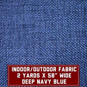 Deep Patriotic Navy Blue Indoor/Outdoor Fabric (2 yards x 58”)